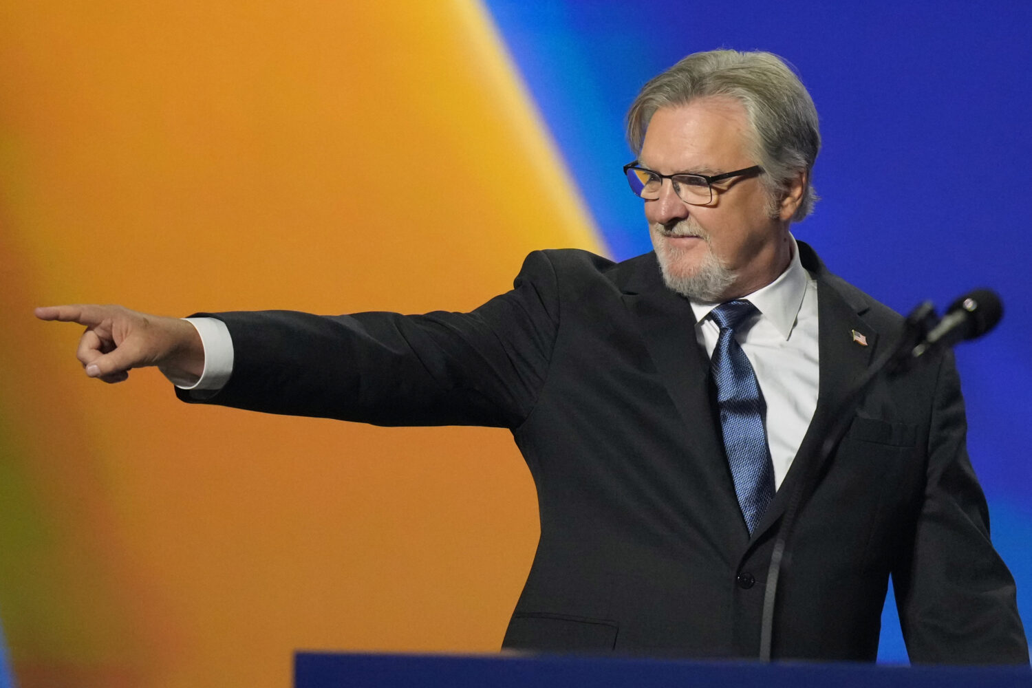 FILE - Marty O'Donnell, candidate for the U.S. House in Nevada, speaks at the Republican convention...