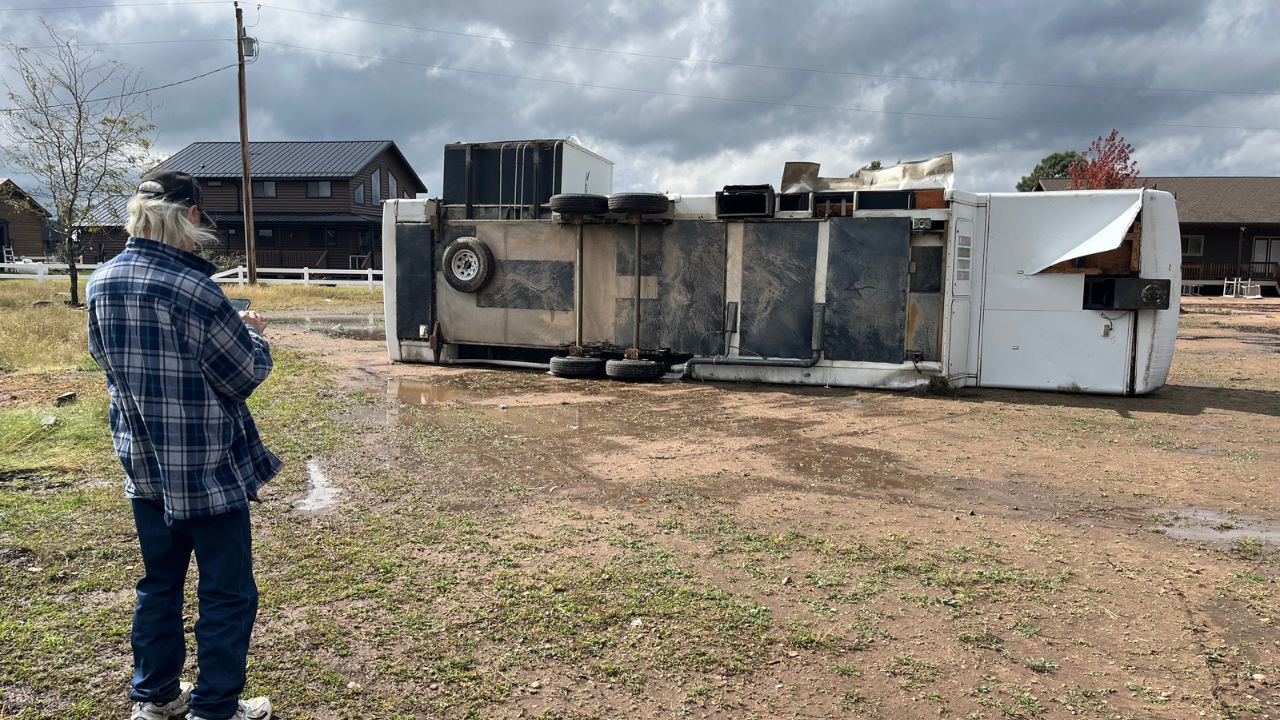 Heber man left homeless in aftermath of potential tornado...