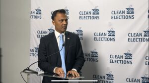 Amish Shah says he would find ways to work with Trump administration if elected