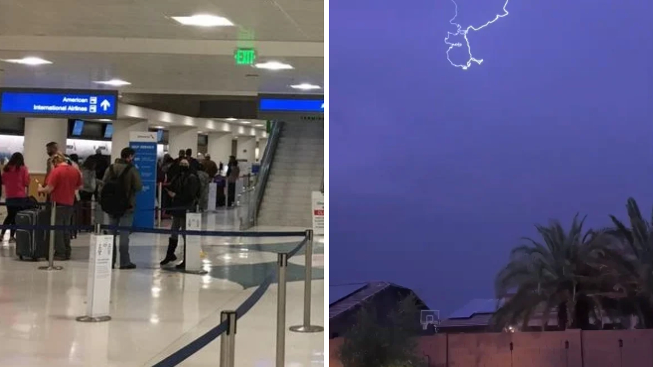 More than 200 flights delayed at Sky Harbor Airport as hail, possible tornado threaten Valley
