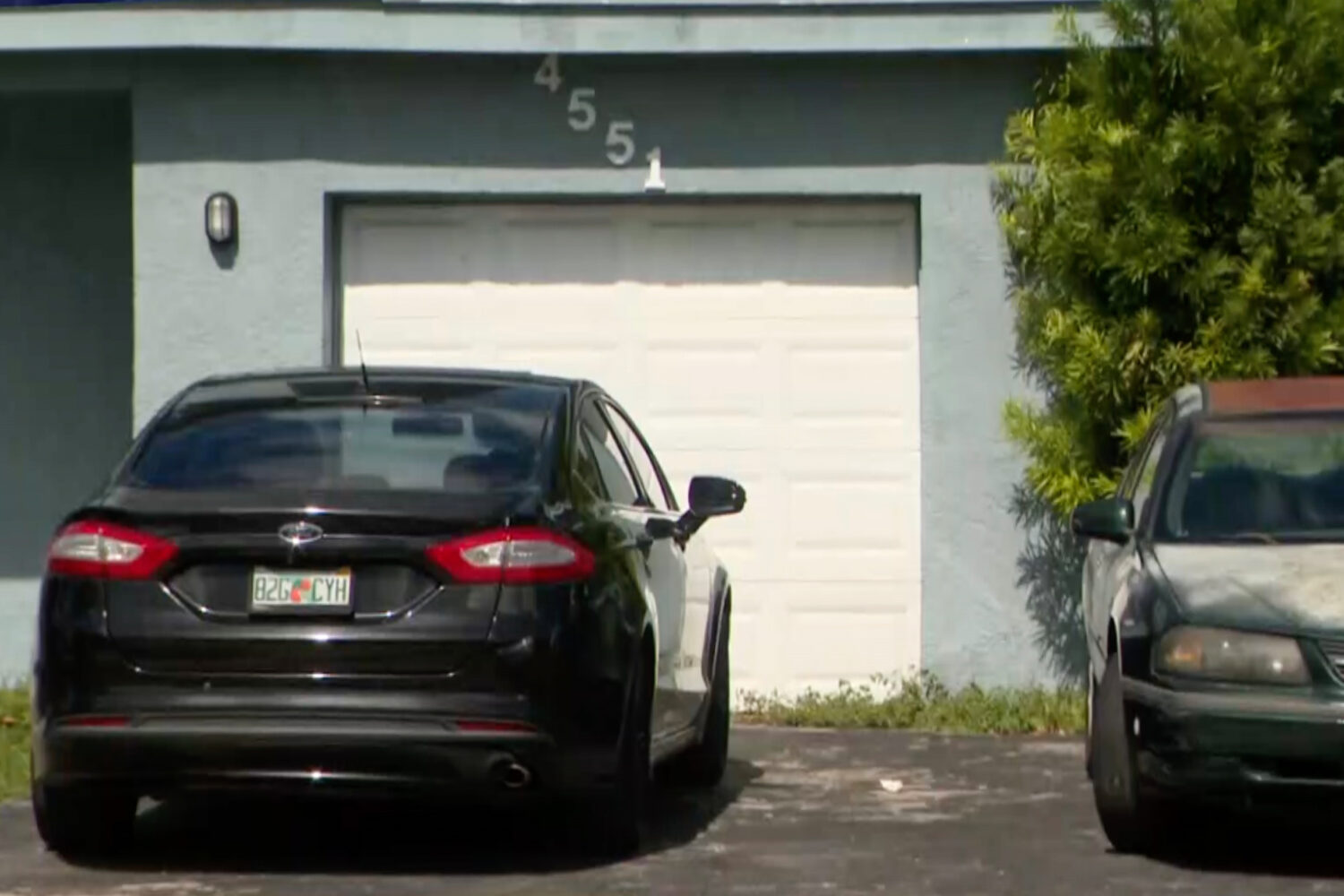This undated image from video shows a home in Lauderhill, Fla., which a police officer is accused o...