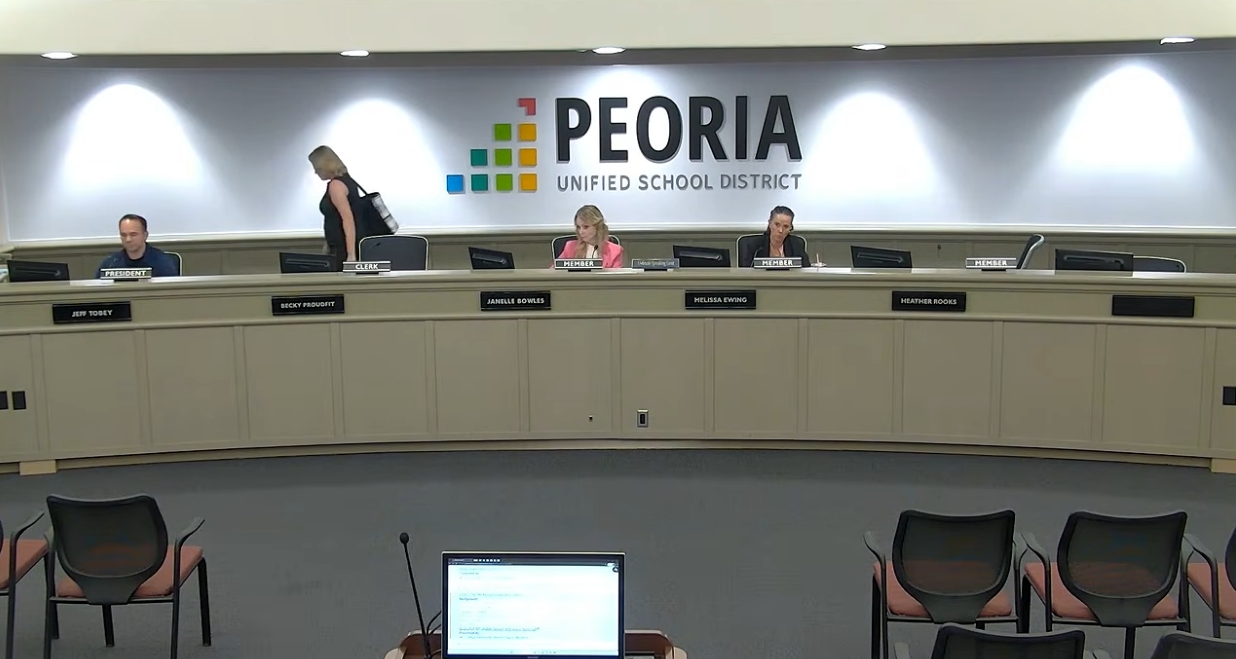 Peoria Unified Governing Board reports possible confidential information breach