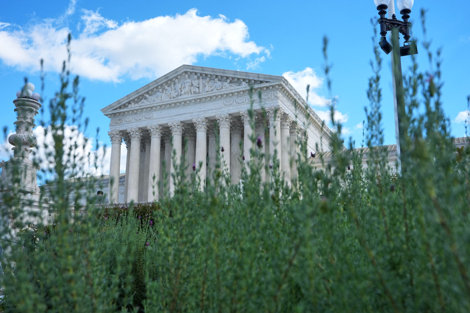 The Supreme Court is pictured Monday, Oct. 5, 2026, in Washington. (AP Photo/Mariam Zuhaib)Credit: ...