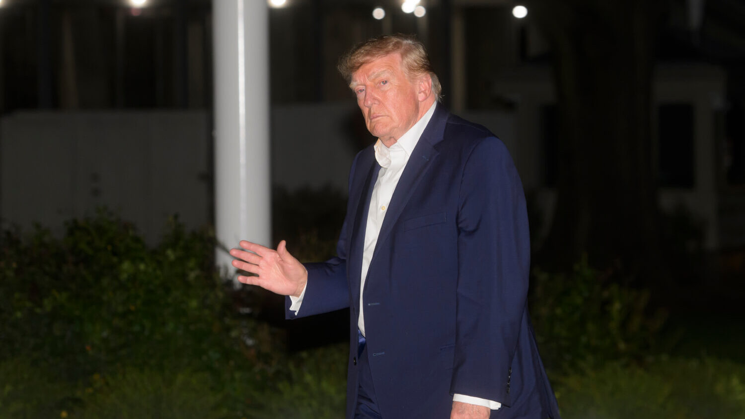 President Donald Trump arrives on Marine One on the South Lawn of the White House, Friday, Oct. 2, ...