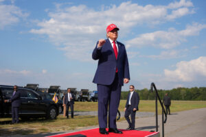 The GOP counts on farmers’ votes. As a costly harvest season raises concerns, Trump heads to Kansas
