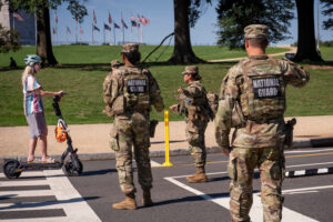 A National Guard member deployed to Washington, DC, is arrested on firearms charge