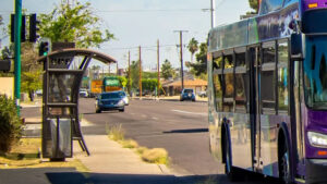 1 dead after multivehicle pileup behind stopped bus in Phoenix