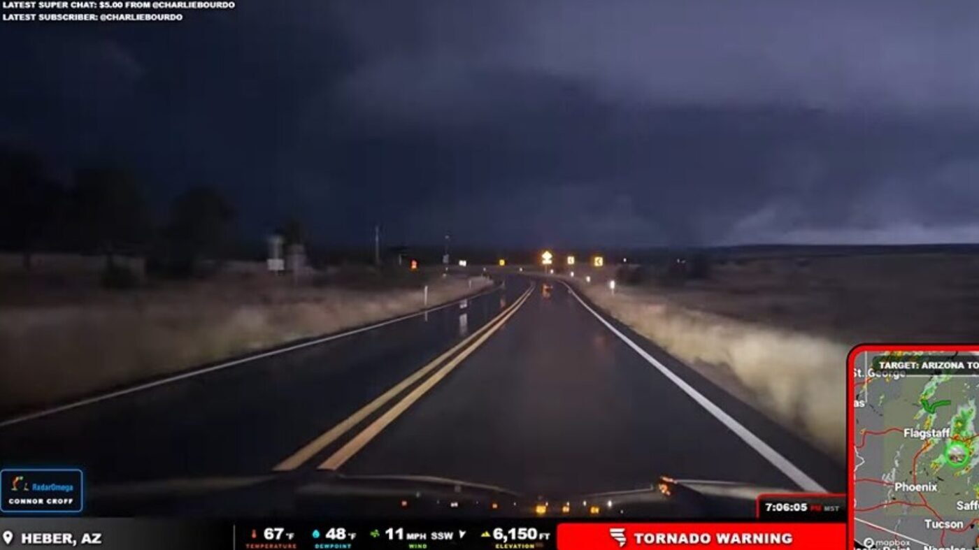 Probable tornado hits Heber-Overgaard in Northern Arizona as radar detects strong rotation