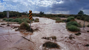 Families rescued from flooded Navajo Nation homes as Phoenix sees light rain