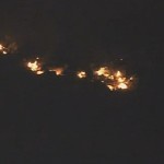 Screenshot of the fire from the plane crash in the Superstition 
Mountains east of Phoenix. 