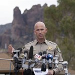 Pinal County Sheriff Paul Babeu speaks at a 
news conference in Apache Junction, Ariz., 
Thursday Nov 24, 2011. 