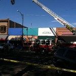 The morning after a fire burned on Whiskey Row 
in Prescott, Ariz. (Colin Smith/KTAR)