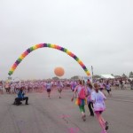 Daphne Brass decides to finish strong in the Color Run 5K. (Photo: Amy Donaldson)