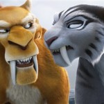This image released by 20th Century Fox shows 
the characters Diego, voiced by Denis Leary, 
left, and Shira, voiced by Jennifer Lopez in a 
scene from the animated film, "Ice Age: 
Continental Drift." (AP Photo/20th Century Fox)