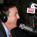 Arizona Sec. of State Ken Bennett smiles during an interview with News/Talk 92.3 KTAR's Mac & Gaydos on Friday. (Carter Nacke/KTAR)