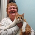 Prickly Pete and his new owner, Jean Mann, from Sun City. (Arizona Humane Society)