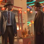 This film image released by Warner Bros. Pictures shows Ryan Gosling, left, as Sgt. Jerry Wooters, and Josh Brolin, as Sgt. John O'Mara in "Gangster Squad." (AP Photo/Warner Bros. Pictures, Jamie Trueblood)
