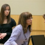 Jodi Arias stands next to her lawyers at her trial, Thursday, Jan. 31, 2013 in Phoenix. Jodi Arias is accused of fatally shooting and stabbing Travis Alexander in June 2008 at his Mesa home.(AP Photo/The Arizona Republic, Michael Schennum, Pool)

