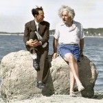 Albert Einstein, 1939. (Photo colored by Edvos)