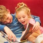 Gabriel Lehnardt cheers up his sister Mary after a fall. (Photo: Michelle Lehnardt)