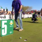 Former Phoenix Sun Tom Chambers puts on the fifth hole of the 2014 CBS Outdoor Special Olympics Open. (KTAR Photo/Mark Remillard)