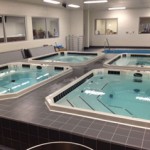 A hot tub room at Peoria Sports Complex is shown. (KTAR photo/Corbin Carson)