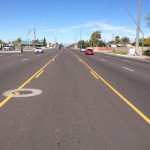Dobson Road, south of University Drive, in Mesa, Ariz. (City of Mesa Photo)