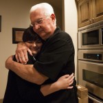 Bill Pendleton hugs Audrey Pendleton, 15, at their home in Draper on Wednesday, Oct. 22, 2014. (Photo: Michelle Tessier, Deseret News)