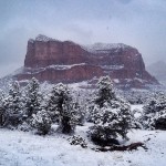 (@lawfree) 12/31/14 - Sedona winter scene - A strong winter storm on New Year's Eve brought some much needed snow throughout the entire state, including the picturesque Sedona. 
 
