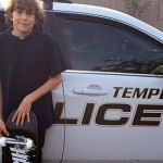 T poses with his new skateboard. (Tempe Police Department Photo)