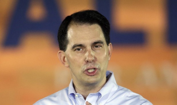 FILE – In this July 13, 2015 file photo, Wisconsin Gov. Scott Walker speaks to supporters as ...