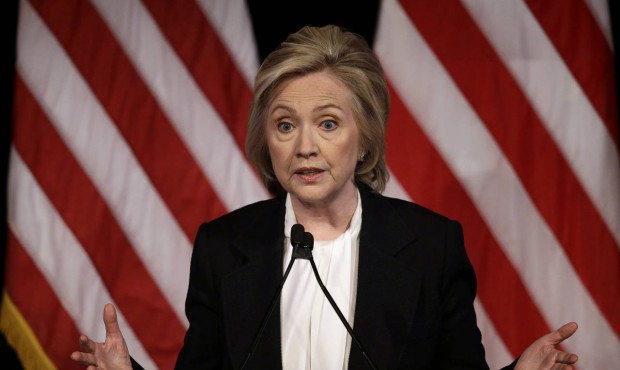 FILE – In this July 13, 2015, file photo, Democratic presidential candidate Hillary Rodham Cl...