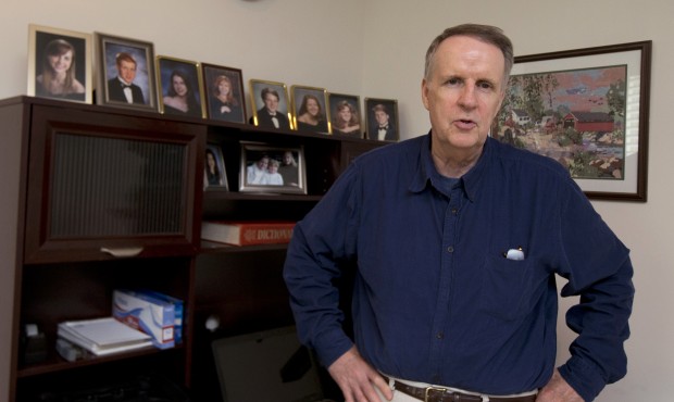 John Ryan poses for a photo in his office at his house in Aldie, Va., Friday, May 29, 2015. For the...