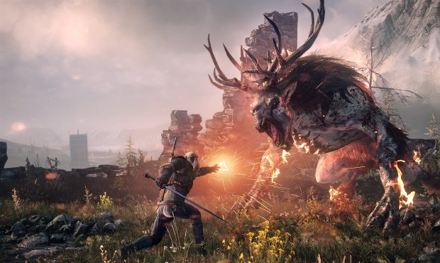 This photo provided by CD Projekt RED shows a scene from the video game, “The Witcher 3: Wild...