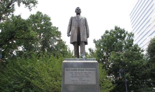 The statue honoring former South Carolina governor and U.S. senator “Pitchfork” Ben Til...