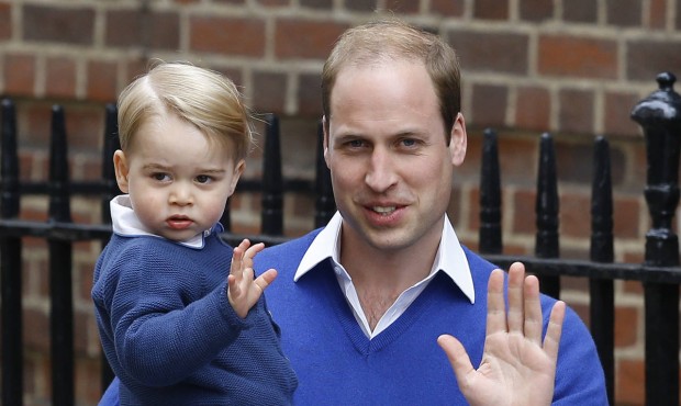 FILE – In this Saturday, May 2, 2015 file photo, Britain’s Prince William and his son P...