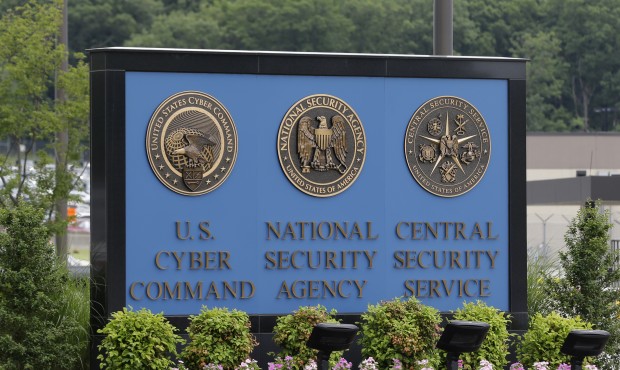 FILE – In thus June 6, 2013 file photo, a sign stands outside the National Security Agency (N...