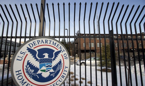 FILE – This Feb. 24, 2015, file photo, shows the Homeland Security Department headquarters in...
