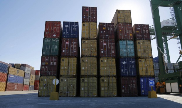 Containers lay stacked at the port in the Bay of Mariel, Cuba, Monday, July 13, 2015. With Mariel, ...
