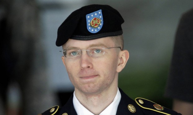 FILE – In this June 5, 2013, file photo Army Pvt. Chelsea Manning, then-Army Pfc. Bradley Man...