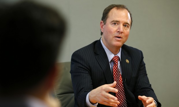 Rep. Adam Schiff, D-Calif., ranking member on the House Intelligence Committee, speaks during an in...