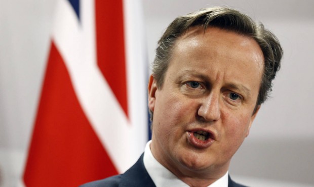 FILE – This is a Friday, May 22, 2015 file photo of British Prime Minister David Cameron as h...