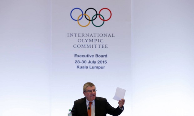 President of the International Olympic Committee (IOC) Thomas Bach chairs the IOC Executive board m...