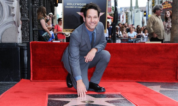 Paul Rudd is honored with a star on the Hollywood Walk of Fame on Wednesday, July 1, 2015, in Los A...