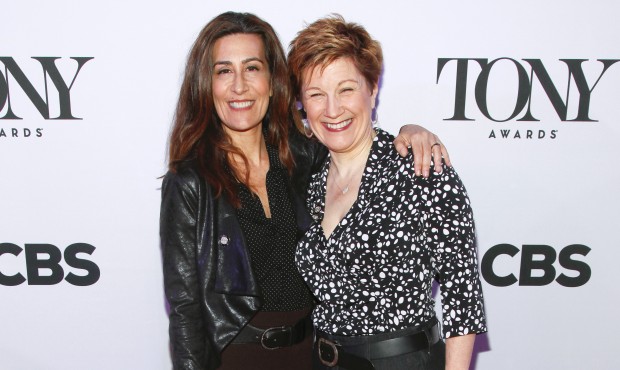 FILE – In this April 29, 2015 file photo, Jeanine Tesori, left, and Lisa Kron, from “Fu...