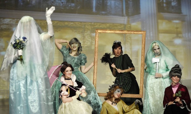 Contestants “The Women of the Haunted Mansion” perform onstage during the 41st Annual C...