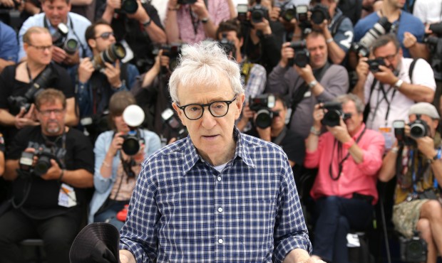 Director Woody Allen poses for photographers during a photo call for the film Irrational Man, at th...