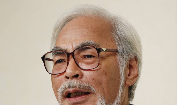 FILE – In this Sept. 6, 2013 file photo, renowned Japanese animation film director Hayao Miya...