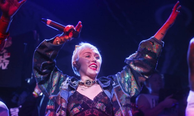 FILE – In this March 19, 2015 file photo, Miley Cyrus appears onstage for a Mike Will Made It...