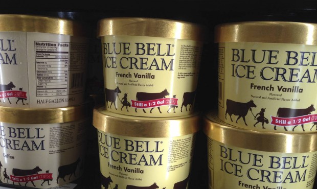 FILE – In this April 10, 2015 file photo, Blue Bell ice cream rests on a grocery store shelf ...